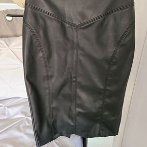 Express Leather pencil skirt